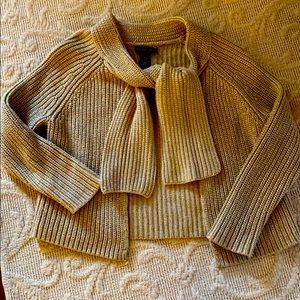Gold Lurex beautiful a line sweater.